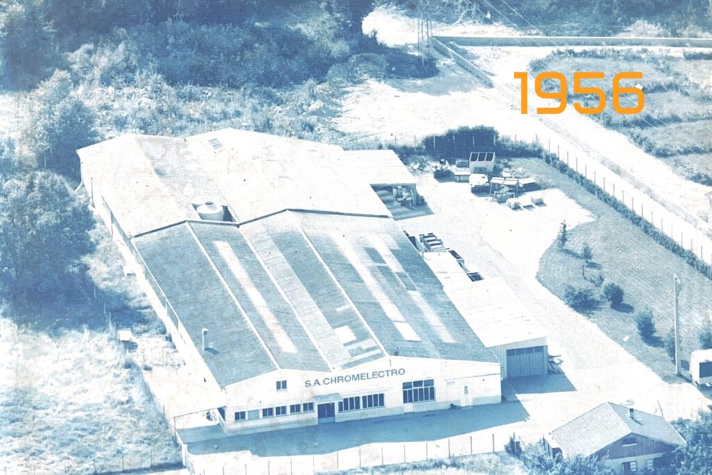 Vue aérienne historique du site Metal-X en 1956