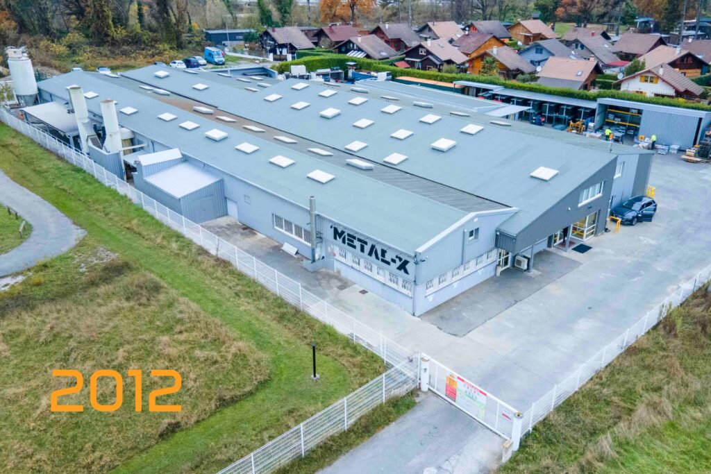 Vue aérienne du site Metal-X en 2012