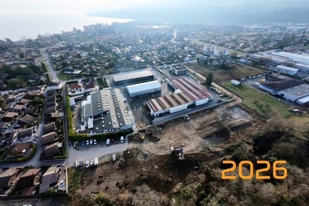 Vue aérienne du site Metal-X et de ses environs en 2026